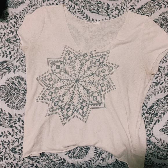 Flowy white boho top XL - Picture 2 of 4